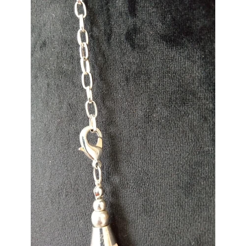 Long Black White Beaded Multi Strand Necklace Layered Boho Statement Jewelry - Picture 5 of 5